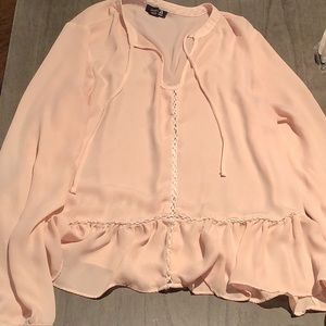 A.N.A blush pink professional blouse size medium